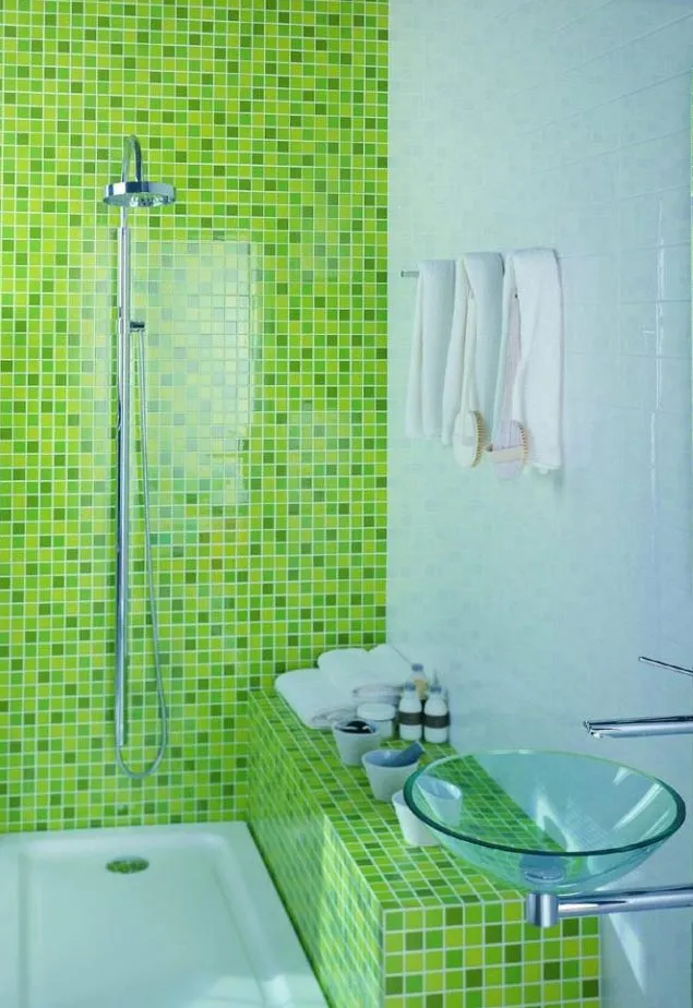 маленькая ванная комната мозаика дизайн 